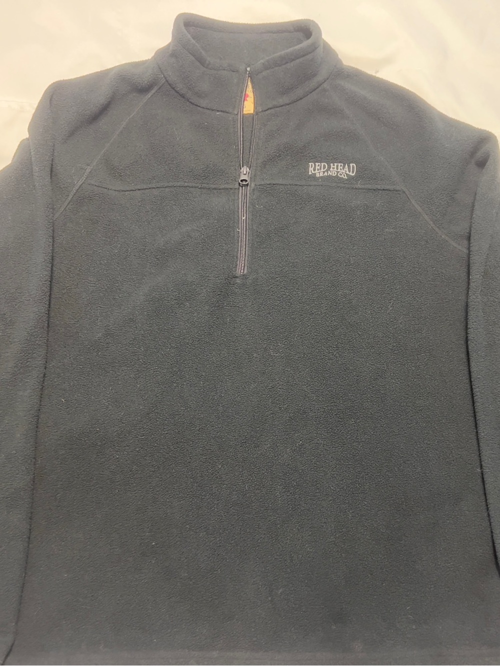 RedHead Black Half-Zip Fleece Pullover for Men